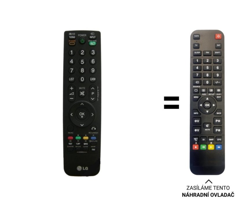 LG AKB69680403 replacement remote control of a different appearance