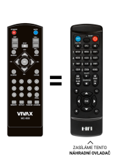 Vivax MC-600 náhradní dálkový ovladač jiného vzhledu