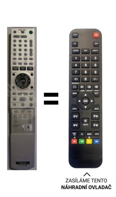 Sony RMT-D217P náhradní dálkový ovladač jiného vzhledu