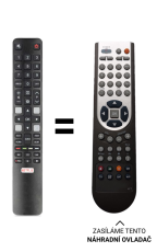 TCL 32S5400AF náhradní dálkový ovladač jiného vzhledu