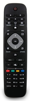 Philips 42PFL3505H univerzálny diaľkový ovládač bez zadávání kódů.