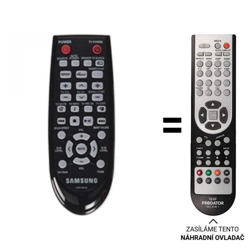 Samsung HW-H550, HW-H551 Náhradné diaľkové ovládanie iného vzhľadu