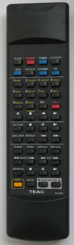 TEAC RC-821 AG-H550 Ersatzfernbedienung mit identischer Beschriftung
