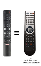 TCL 32S5400AF Náhradné diaľkové ovládanie iného vzhľadu