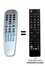 Philips RC19245015 náhradní dálkový ovladač jiného vzhledu