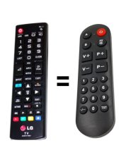 LG 42LN613S-ZB náhradní dálkový ovladač pro seniory