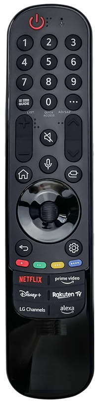 LG MR24GA replacement remote control of the same appearance, no cursor on the screen