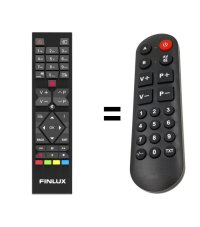 Finlux  TVF24FHE4220 náhradný diaľkový ovládač pre seniorov