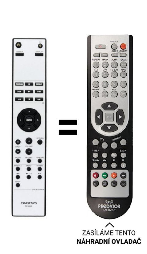 Onkyo RC-830 náhradný diaľkový ovládač