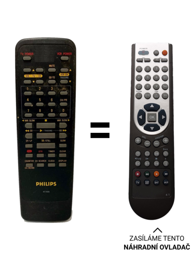 Philips RT7905 Náhradné diaľkové ovládanie
