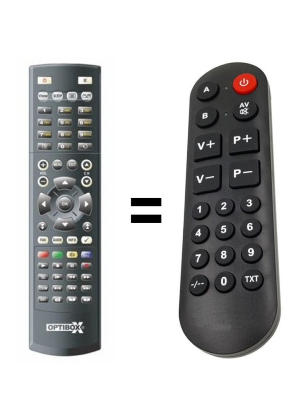 Gosat GS7056HDI PVR náhradný diaľkový ovládač pre seniorov.