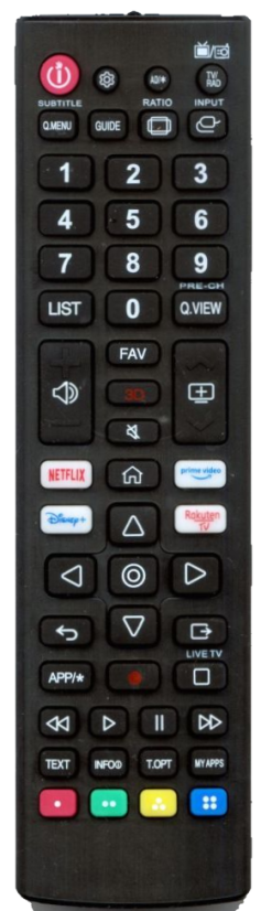 LG AKB76037606 náhradní dálkový ovladač