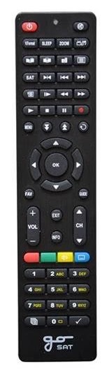 GoSAT GS7010HDi náhradní dálkový ovladač pro seniory