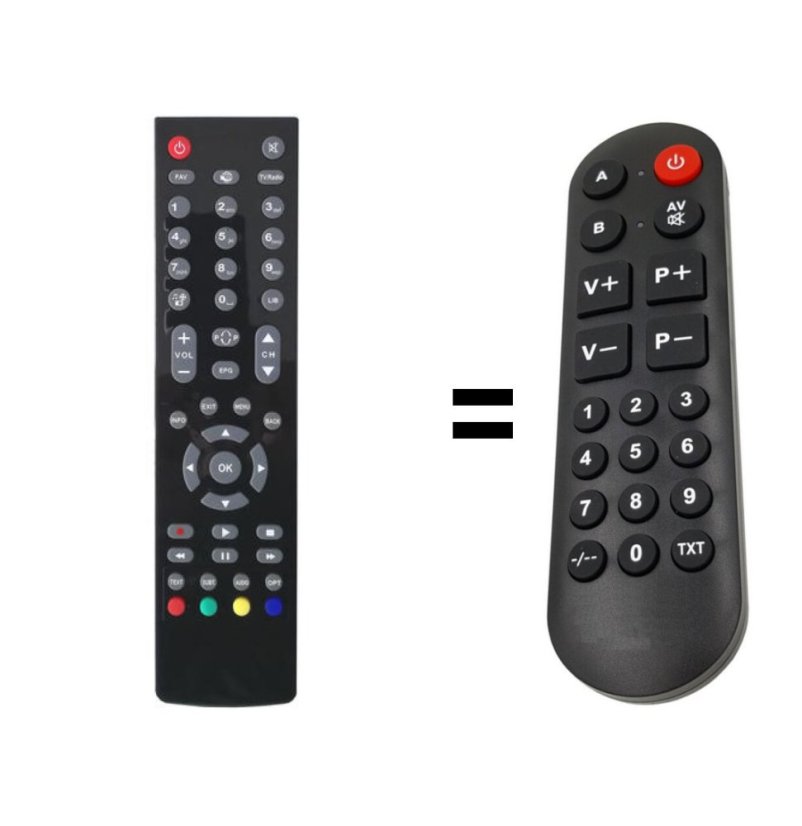 Mascom MC2350HDIR, MC4300HDC náhradný diaľkový ovládač pre seniorov