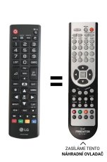 LG AKB74915308 náhradní dálkový ovladač jiného vzhledu