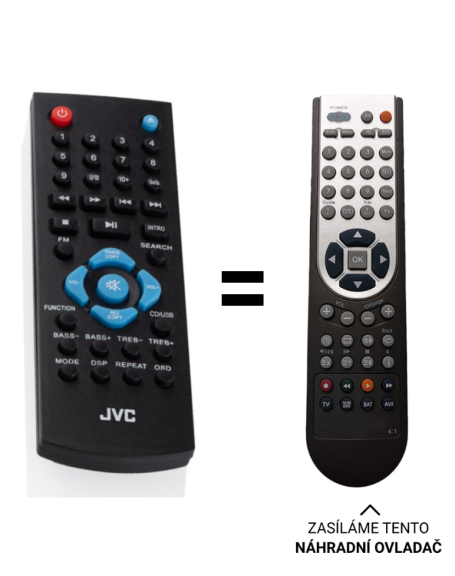 JVC RD-E761 Replacement Remote Control