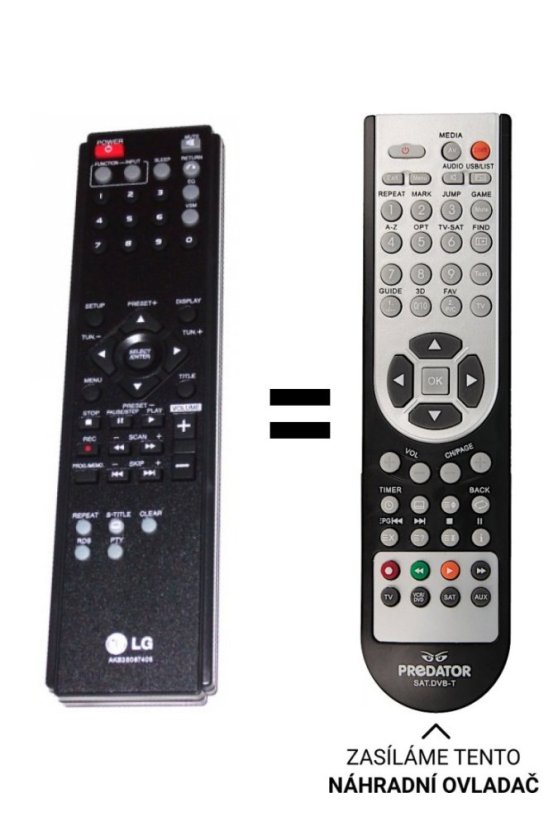 LG AKB36087405 náhradní dálkový ovladač jiného vzhledu