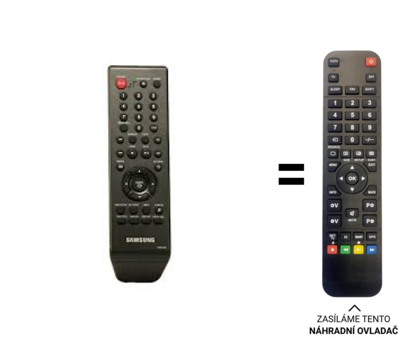 Samsung DVD- HD870 náhradný diaľkový ovládač iného vzhľadu