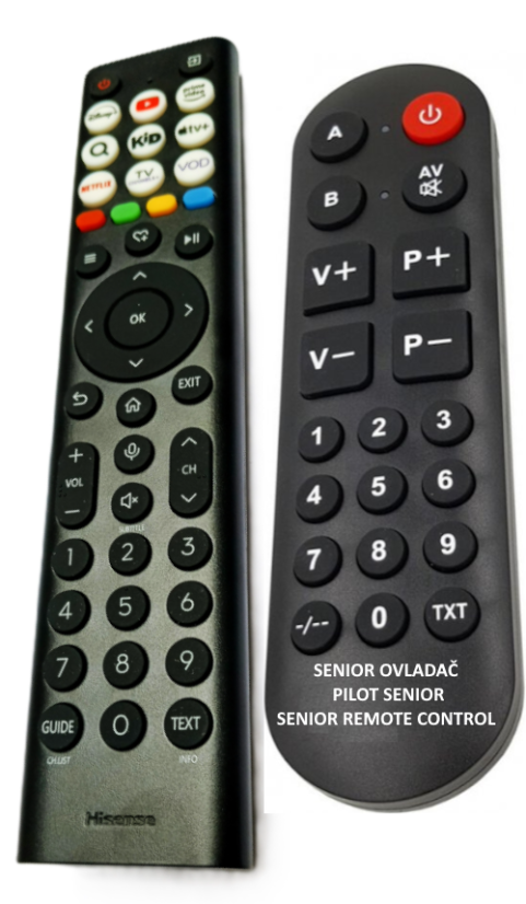 Replacement remote control Hisense ERF2B38H for seniors