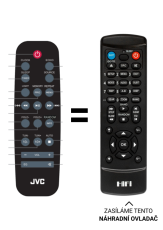 JVC RV-NB300DAB,  RV-NB200BT  náhradný diaľkový ovládač iného vzhľadu