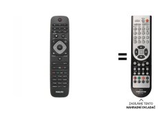 Philips 32pfl3207h/12 náhradné diaľkové ovládanie iného vzhľadu