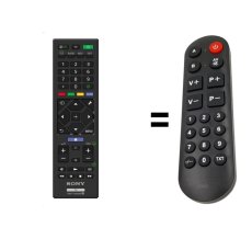 SONY RMT-TX450E náhradný diaľkový ovládač pre seniorov