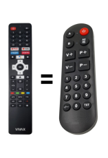 Vivax 50UHD10K náhradný diaľkový ovládač bez mikrofonu