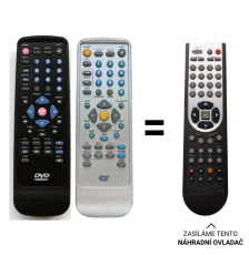 Mustek DVD V560, V562 náhradní dálkový ovladač jiného vzhledu
