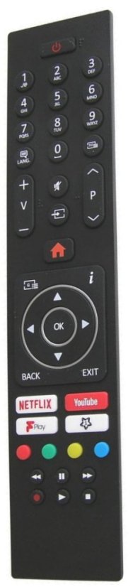 Finlux RC43137P náhradný diaľkový ovládač rovnakého vzhľadu