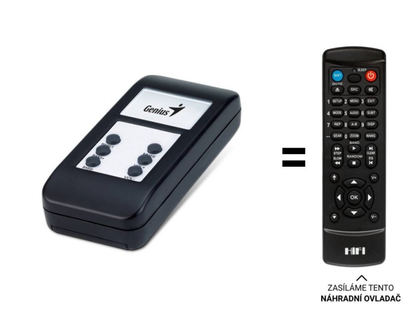 Genius SW-1010 5.1 náhradný diaľkový ovládač iného vzhľadu.