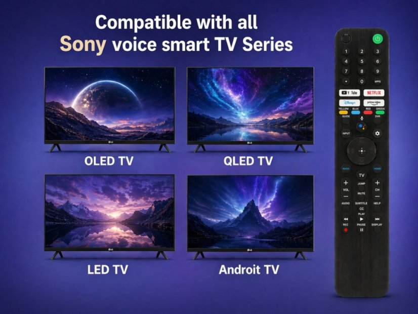 Nadomestni daljinski upravljalnik Sony RMF-TX200E, RMF-TX310E, RMF-TX520E, RMF-TX600E