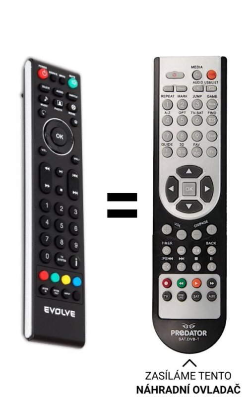 Evolve Solaris Replacement Remote Control.