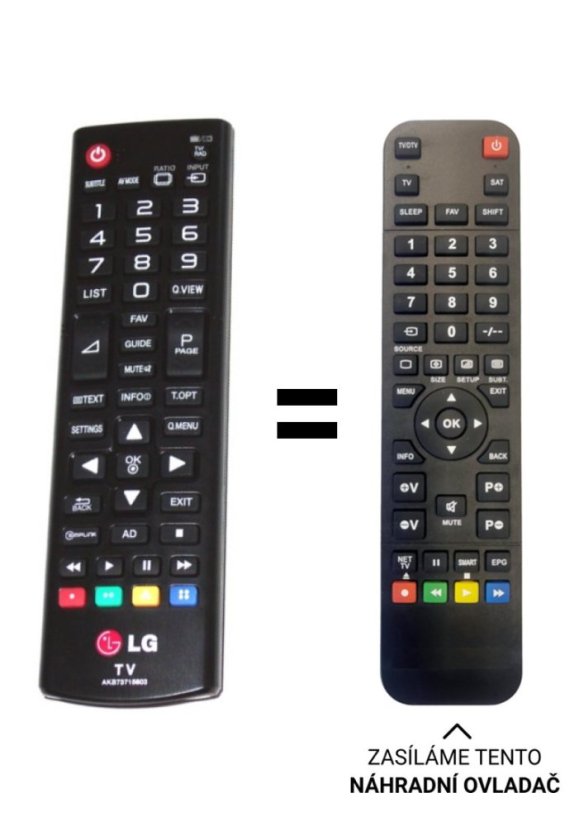 LG 32LB550U-ZA náhradní dálkový ovladač jiného vzhledu