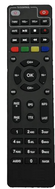 Ersatzfernbedienung für Cabletech URZ0336A, URZ0336C, URZ0336B