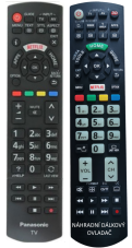 Panasonic N2QAYB001009 náhradní dálkový ovladač stejného vzhledu