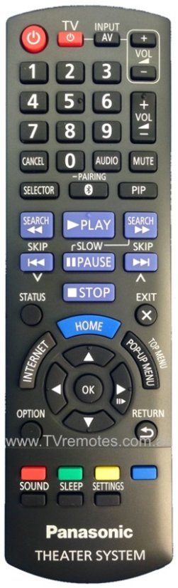 Panasonic SC-BTT465 Originálny diaľkový ovládač N2QAABB000970