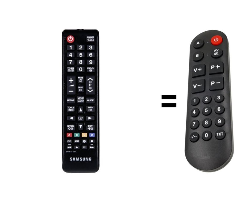 Samsung BN59-01189A náhradní dálkový ovladač pro seniory