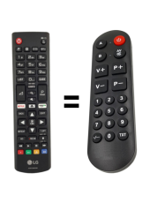 LG AKB75375608 náhradní dálkový ovladač pro seniory