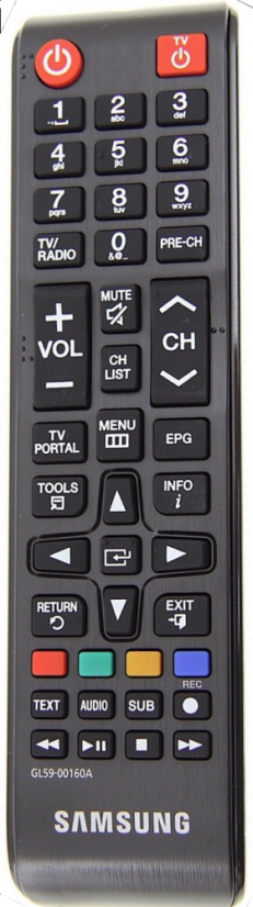 Samsung GL59-00160C náhradní dálkový ovladač pro seniory