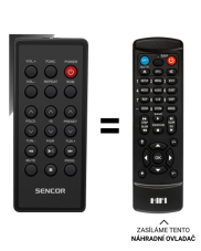 Sencor SPT 3907, SPT3907 replacement remote control with a different look