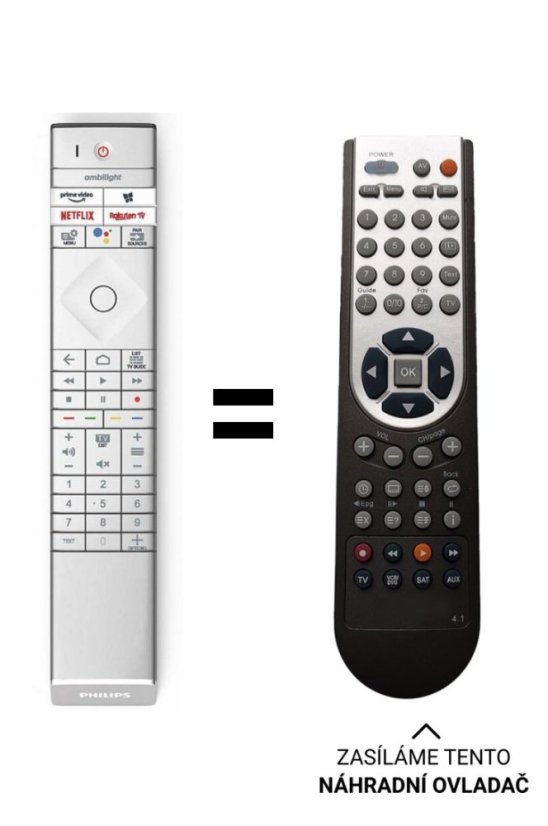 Philips 996592102595 Náhradné diaľkové ovládanie iného vzhľadu