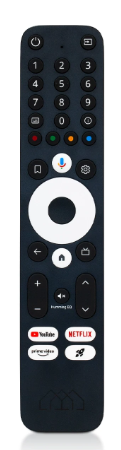 Leistungsstarke LEAP-S3 PRO-Fernbedienung mit Zifferntasten.