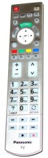 Panasonic N2QAYB000842 original remote control, silver, backlit.