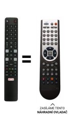 TCL 40S615, 55C725 náhradní dálkový ovladač jiného vzhledu