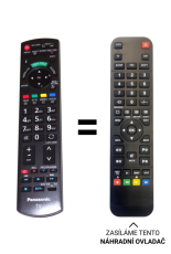 Panasonic N2QAYB000672 náhradní dálkový ovladač jiného vzhledu