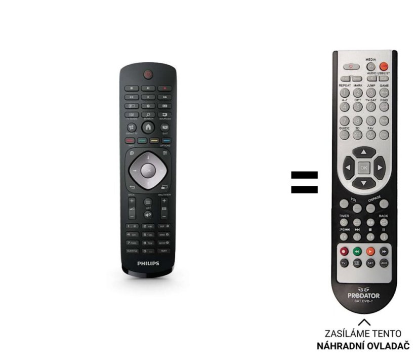 Philips YKF347-001, 996590009989 Náhradné diaľkové ovládanie iného vzhľadu