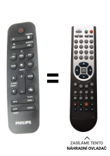 Philips 996580006314, BTB3370/12 náhradní dálkový ovladač jiného vzhledu