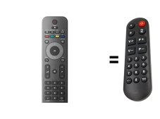 Philips 996510021923, 242254902454 YKF230-014 = RCPF01E09B náhradný diaľkový ovládač pre seniorov