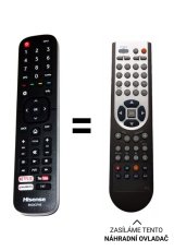 Hisense H55NEC5200 náhradní dálkový ovladač jiného vzhledu