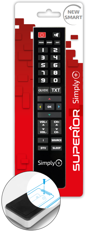 Universal remote control, easy and elegant